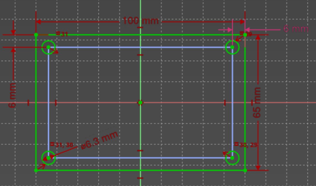 Sketching the plate.