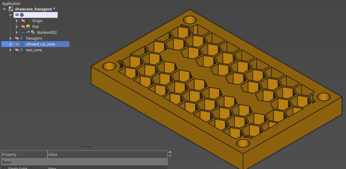 Resulting cut plate.