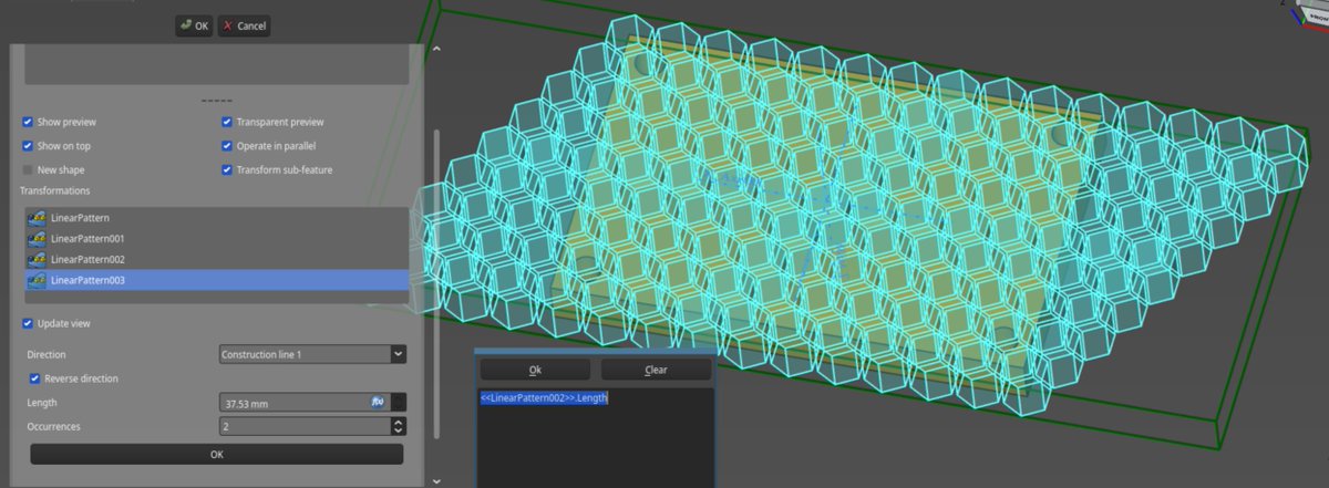 Expanding the pattern to the bottom.